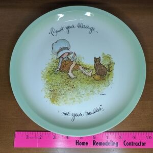 Holly Hobbie 1972 Ceramic Collector Plate, 10"